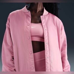Nike Women's Blush Pink Bomber Jacket